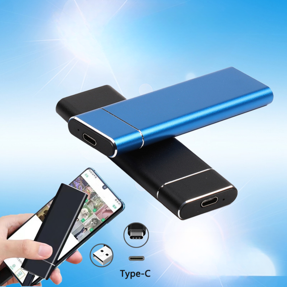 Aluminum Portable External Hard Drive – Sleek, Durable Storage Solution