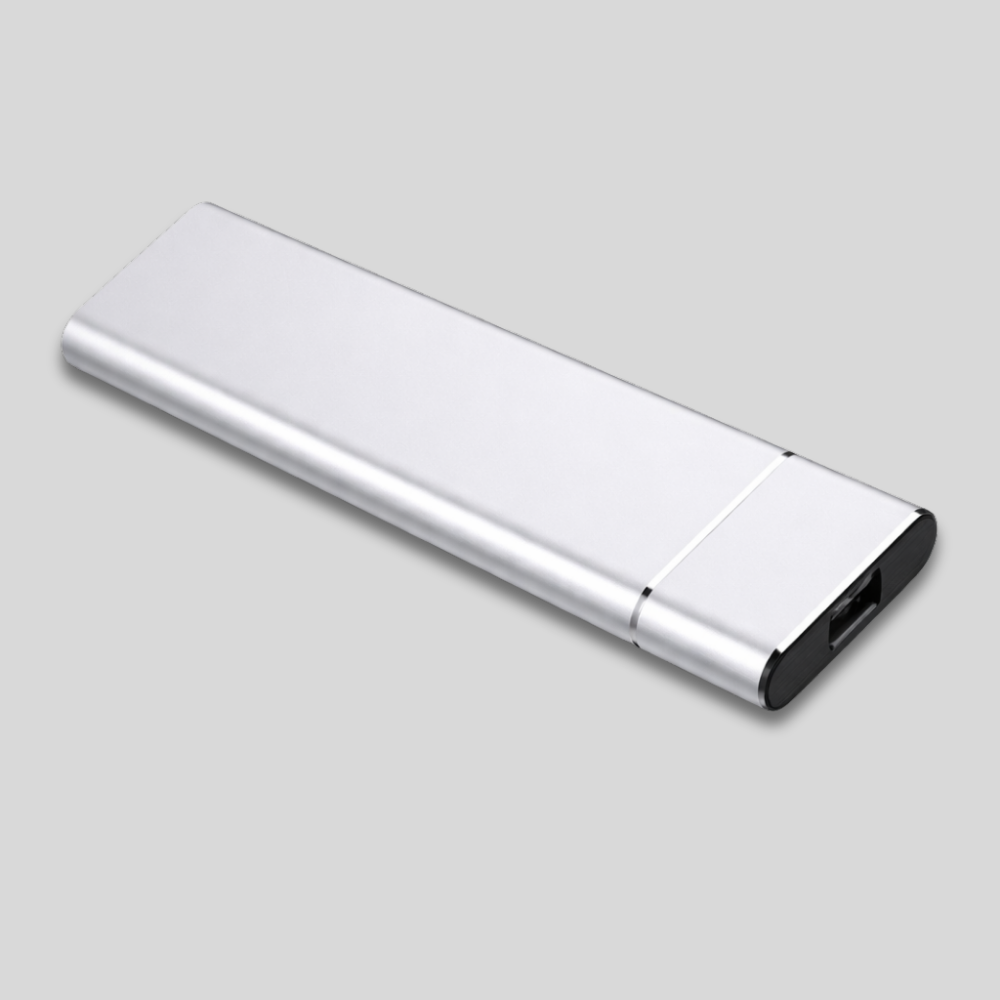 Aluminum Portable External Hard Drive – Sleek, Durable Storage Solution
