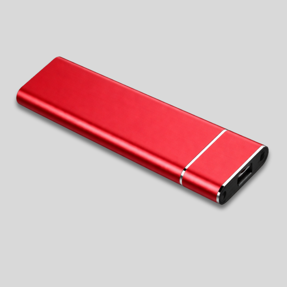 Aluminum Portable External Hard Drive – Sleek, Durable Storage Solution