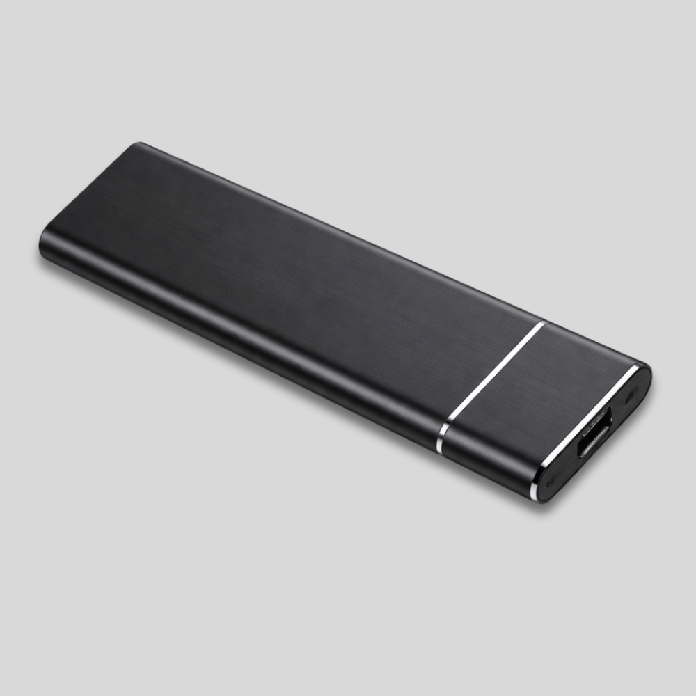 Aluminum Portable External Hard Drive – Sleek, Durable Storage Solution