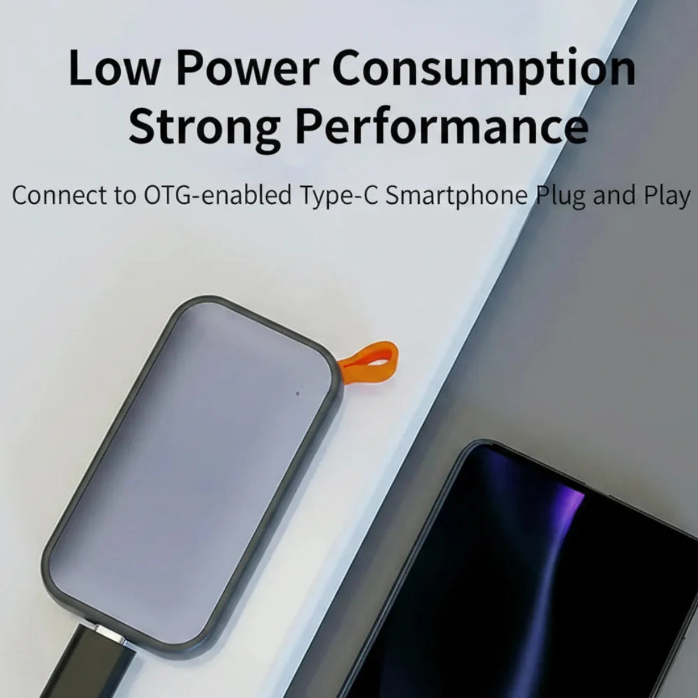 512GB Portable External SSD - 1050 MB/s High-Speed Storage