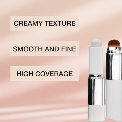 Color-Changing Hydrating Foundation Stick with Cream Texture and Soft Brush