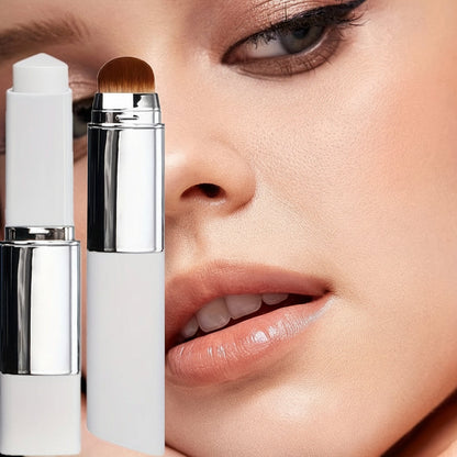 Color-Changing Hydrating Foundation Stick with Cream Texture and Soft Brush