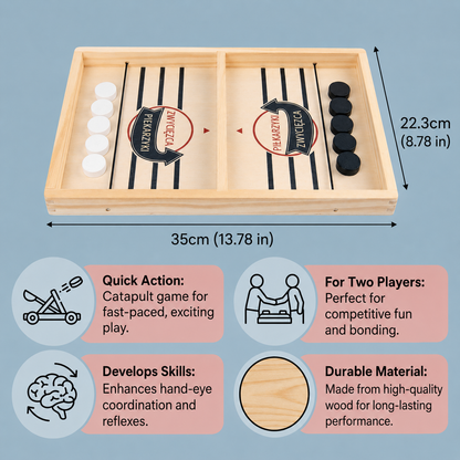 Family Fun: Wooden Tabletop Catapult Game – A Classic