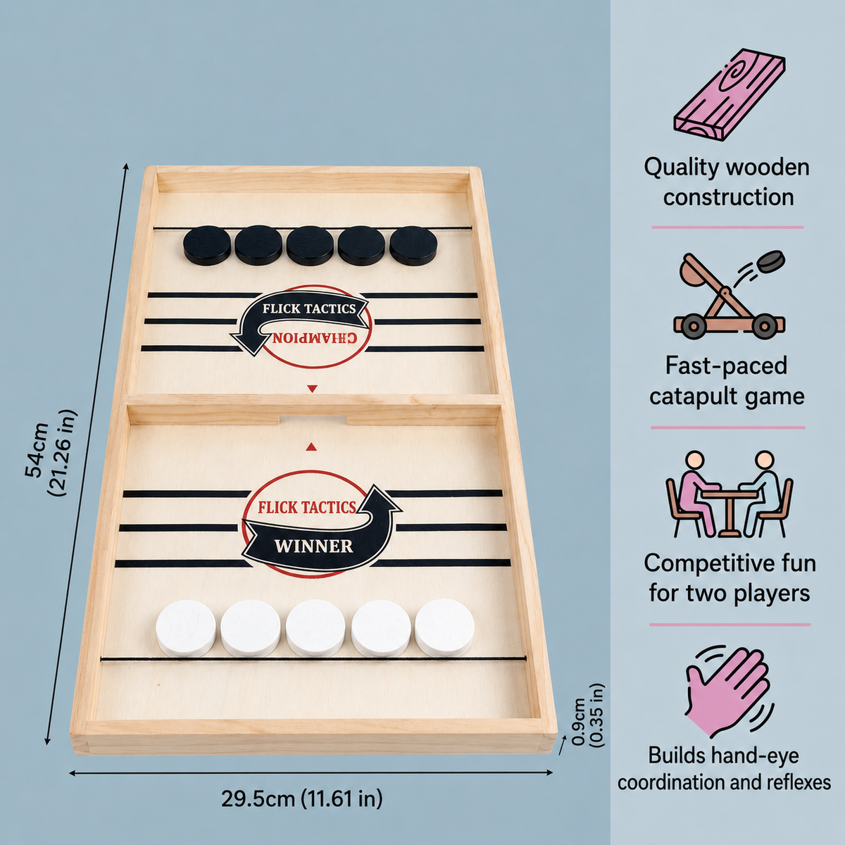 Family Fun: Wooden Tabletop Catapult Game – A Classic