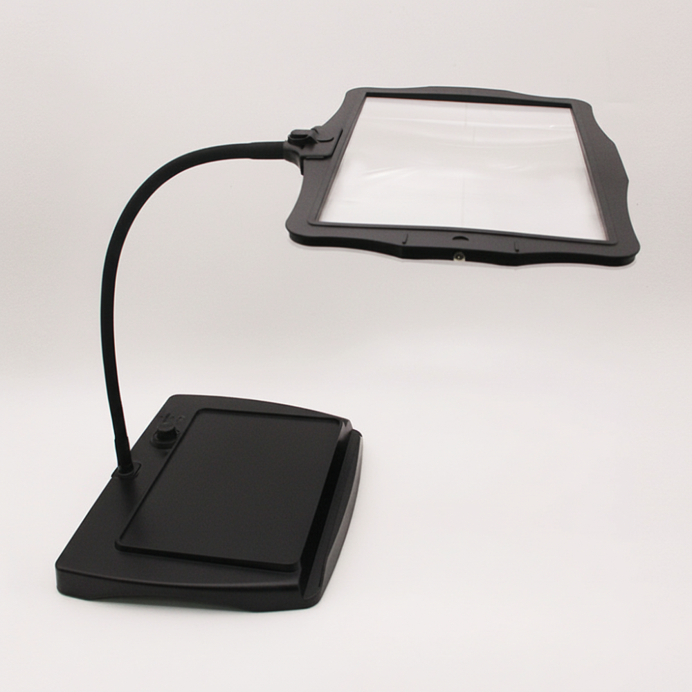 Adjustable Table Lamp with Magnifying Lens – Perfect Reading Light