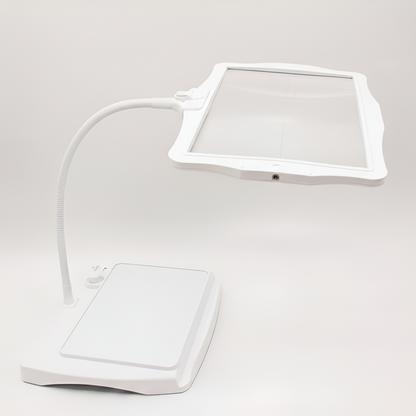 Adjustable Table Lamp with Magnifying Lens – Perfect Reading Light