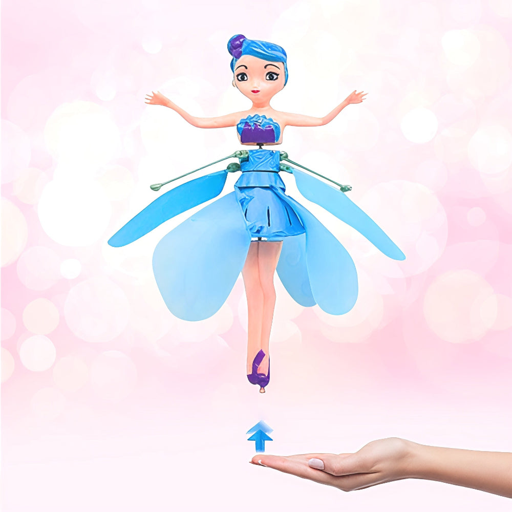 Flying Fairy Princess Toy with LED Lights and Hand Sensor - Interactive Light-Up Toy for Kids