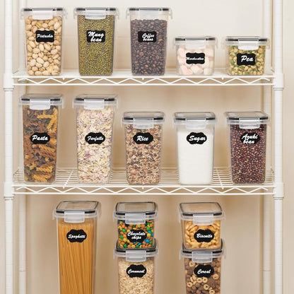 Airtight Stackable Food Storage Containers – Clear Kitchen Set for Fresh, Organized Pantry