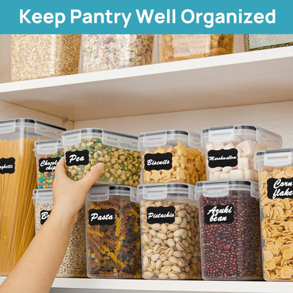 Airtight Stackable Food Storage Containers – Clear Kitchen Set for Fresh, Organized Pantry