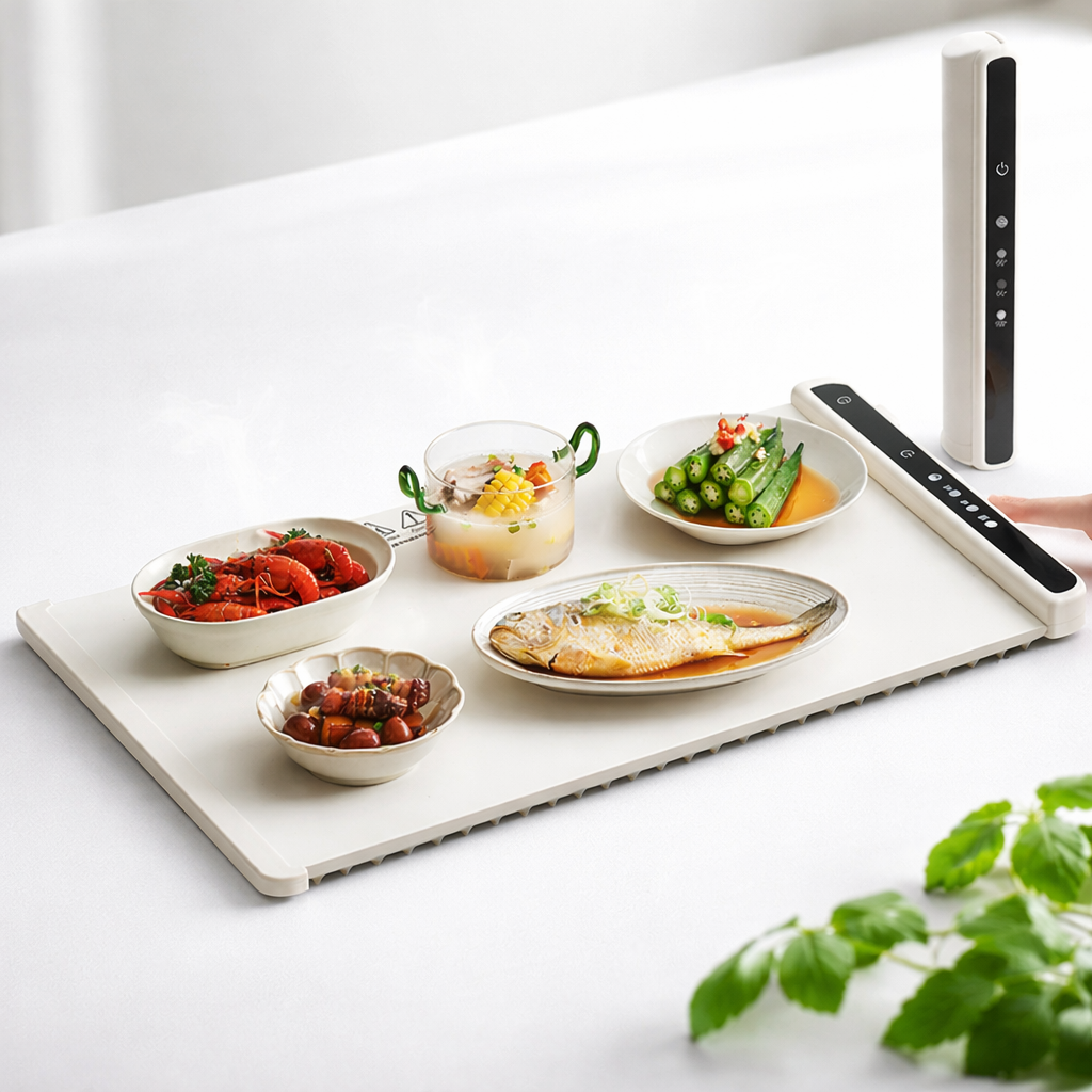 Electric Food Warming Mat – Heat-Resistant Tabletop Warmer for Serving Hot Dishes
