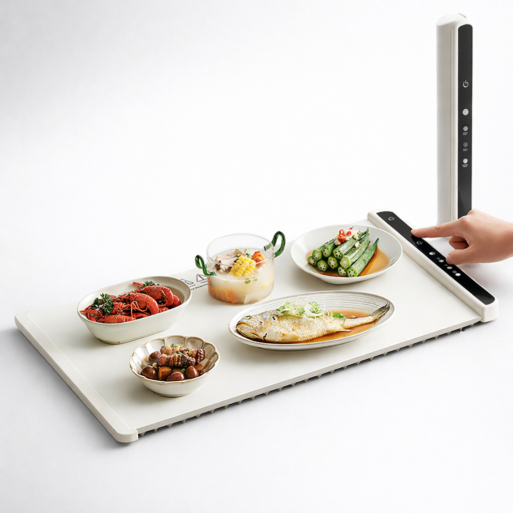 Electric Food Warming Mat – Heat-Resistant Tabletop Warmer for Serving Hot Dishes