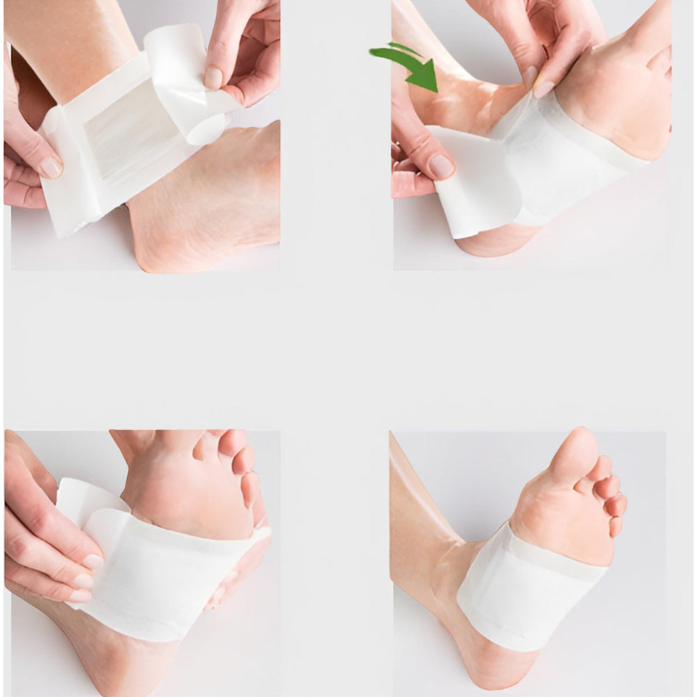 Bamboo Foot Pad Patch Set with Self-Adhesive Sole Care Sheets
