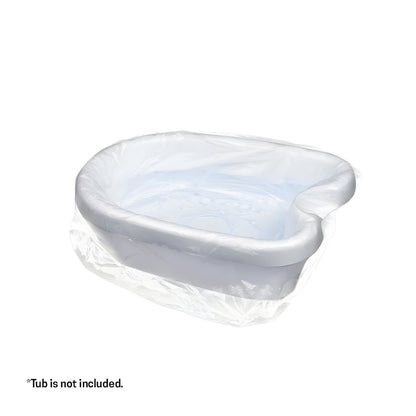 Disposable Foot Spa Liners - Plastic Pedicure Tub Covers (Set)