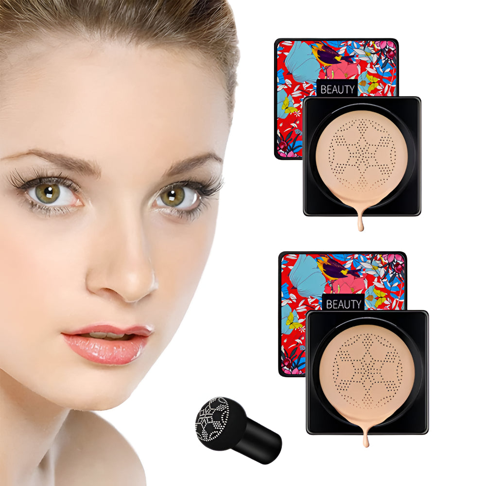Compact Cream Foundation with Built-In Sponge Applicator