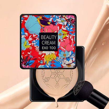 Compact Cream Foundation with Built-In Sponge Applicator