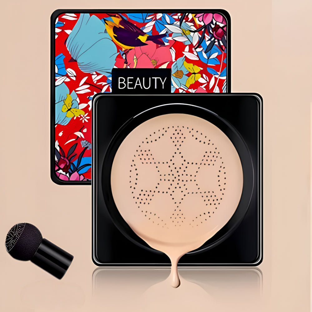 Compact Cream Foundation with Built-In Sponge Applicator