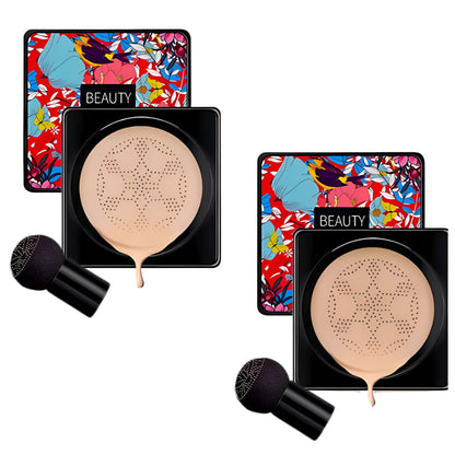 Compact Cream Foundation with Built-In Sponge Applicator