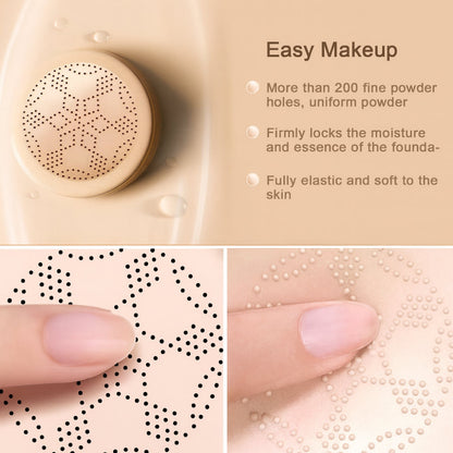 Foundation Cushion Compact – Natural Coverage with Face Applicator