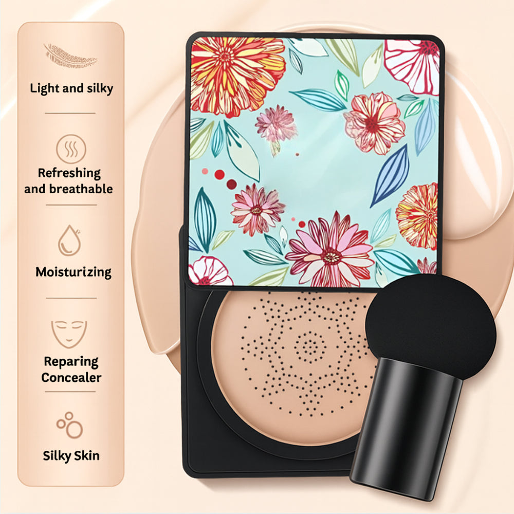 Foundation Cushion Compact – Natural Coverage with Face Applicator