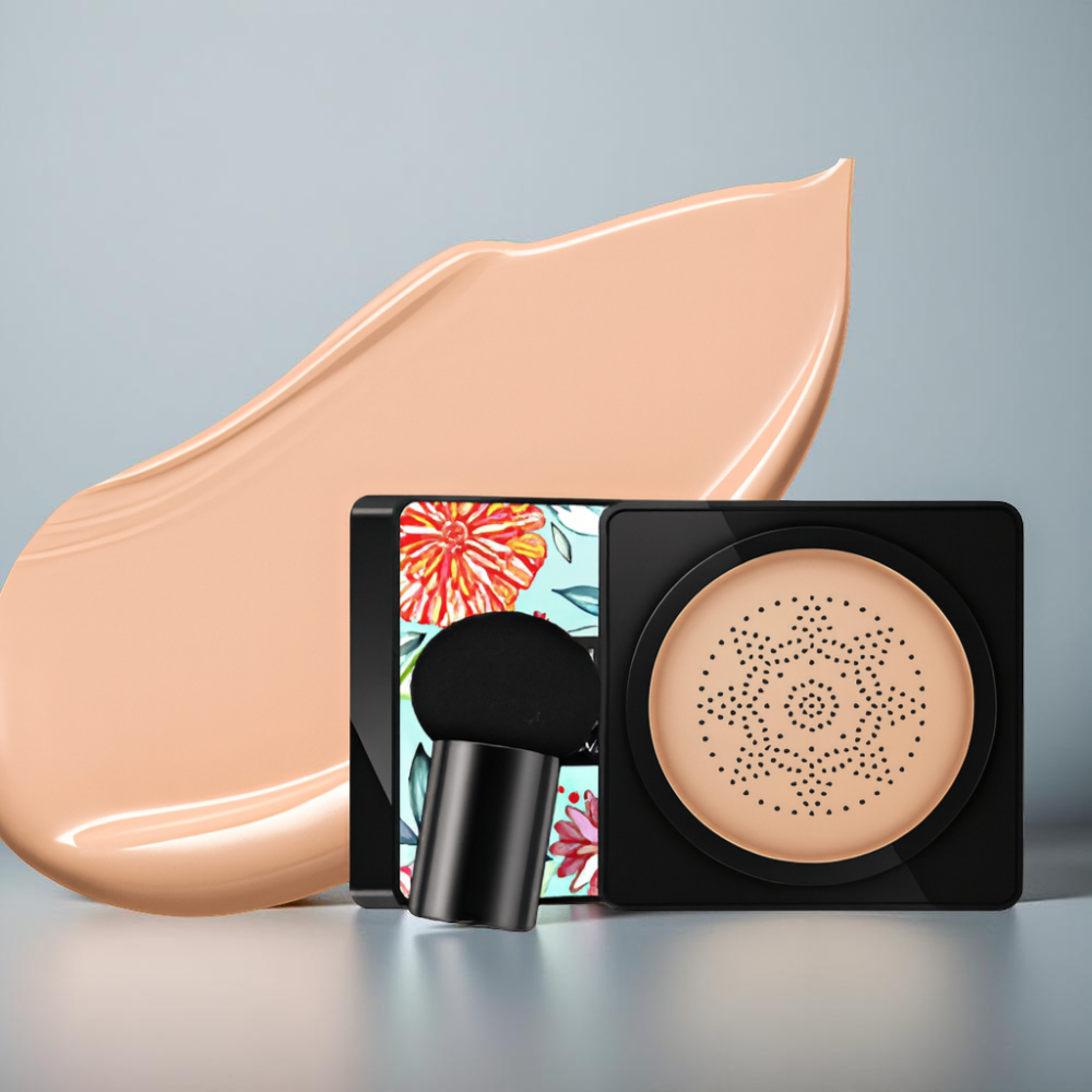 Foundation Cushion Compact – Natural Coverage with Face Applicator