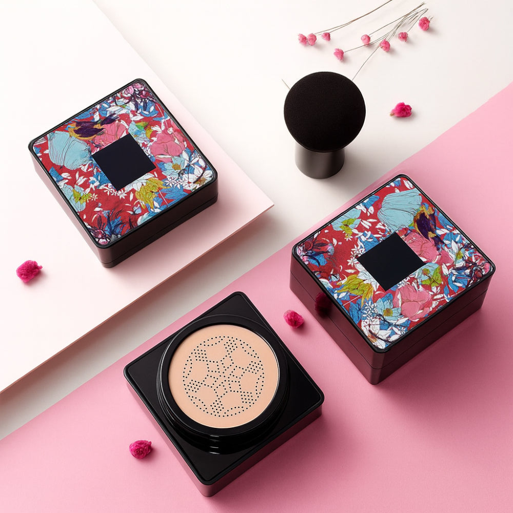 Foundation Cushion Compact – Natural Coverage with Face Applicator
