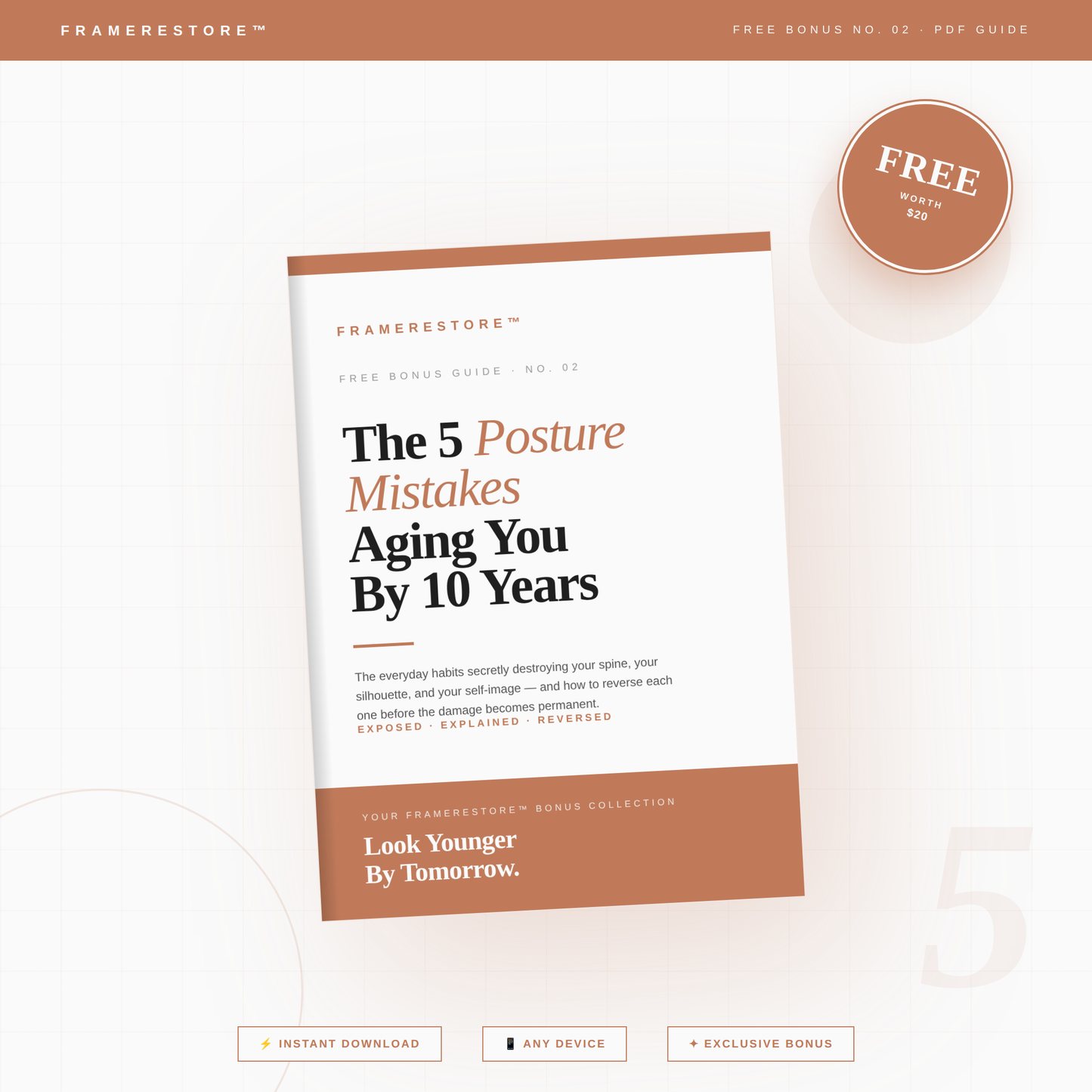 5 Hidden Posture Mistakes Aging You Faster e-Book