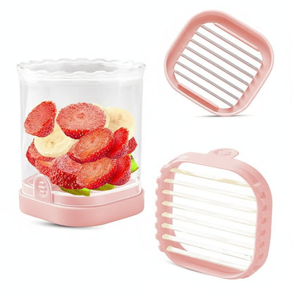 8-Blade Fruit Slicer – Easy-to-Use Strawberry Cutter for Quick Fruit Salads