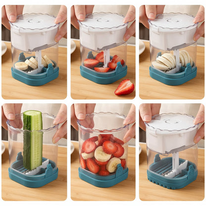 8-Blade Fruit Slicer – Easy-to-Use Strawberry Cutter for Quick Fruit Salads