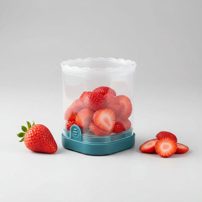 8-Blade Fruit Slicer – Easy-to-Use Strawberry Cutter for Quick Fruit Salads