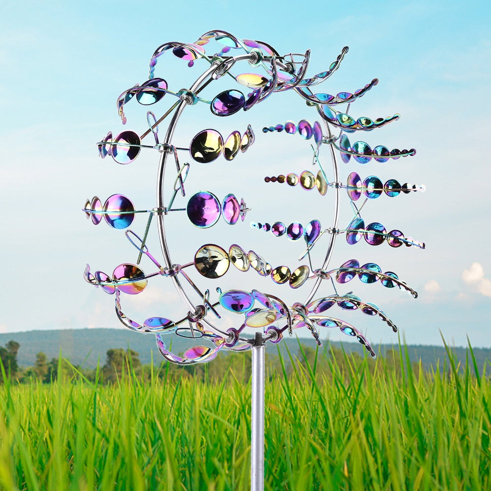 Elegant Metal Wind Spinner for Garden Decor - Outdoor Lawn Display