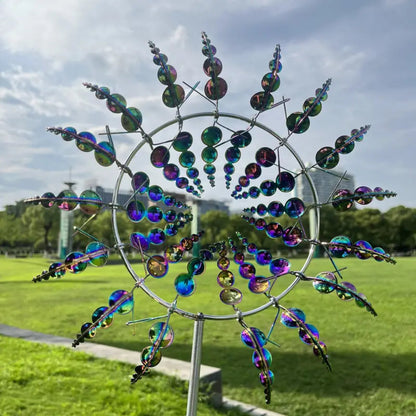 Elegant Metal Wind Spinner for Garden Decor - Outdoor Lawn Display