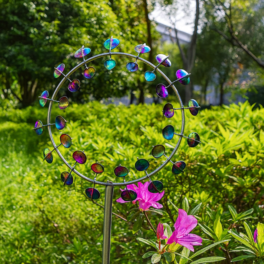 Elegant Metal Wind Spinner for Garden Decor - Outdoor Lawn Display