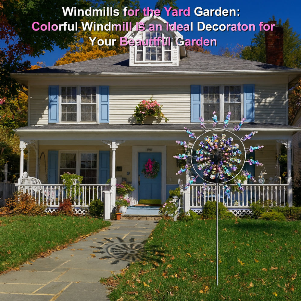 Elegant Metal Wind Spinner for Garden Decor - Outdoor Lawn Display