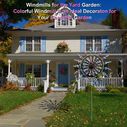 Elegant Metal Wind Spinner for Garden Decor - Outdoor Lawn Display