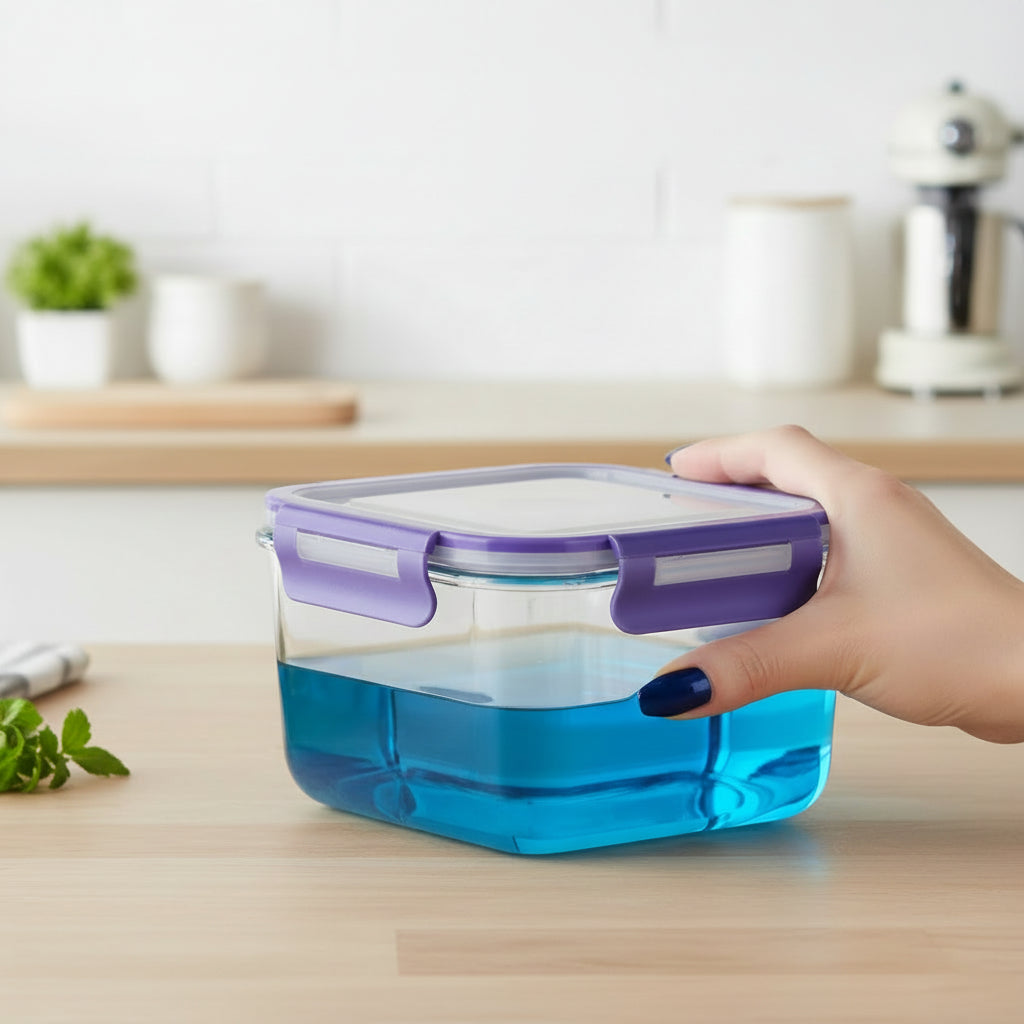 Airtight Borosilicate Glass Food Storage Containers – Meal-Prep Set