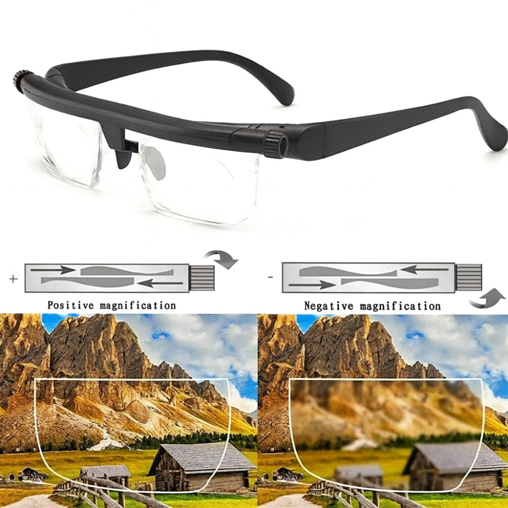 Adjustable Focus Glasses - Vision Tool for Reading, Driving, and More