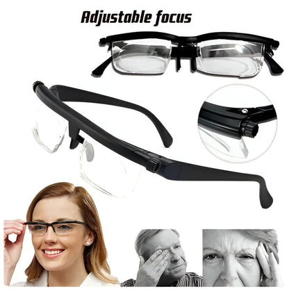 Adjustable Focus Glasses - Vision Tool for Reading, Driving, and More