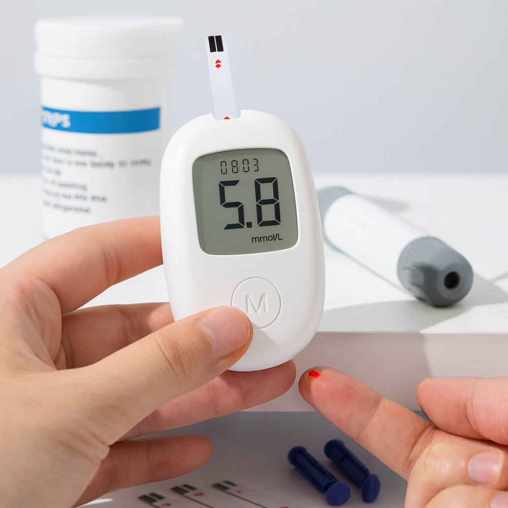 Digital Glucose Monitor Kit - Easy-to-Use Blood Sugar Test Meter Device