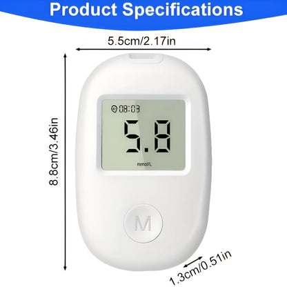 Digital Glucose Monitor Kit - Easy-to-Use Blood Sugar Test Meter Device