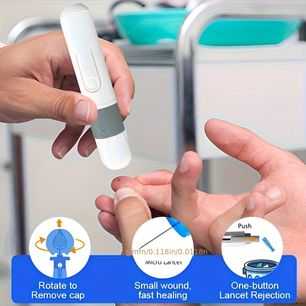 Digital Glucose Monitor Kit - Easy-to-Use Blood Sugar Test Meter Device