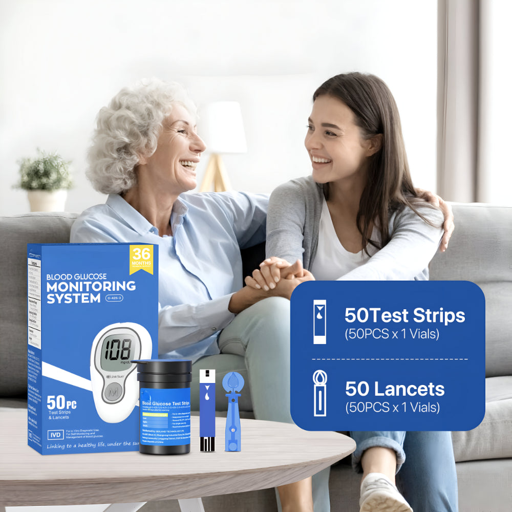 Digital Blood Glucose Monitor Kit – Complete Blood Sugar Meter Set