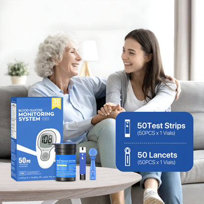 Digital Blood Glucose Monitor Kit – Complete Blood Sugar Meter Set