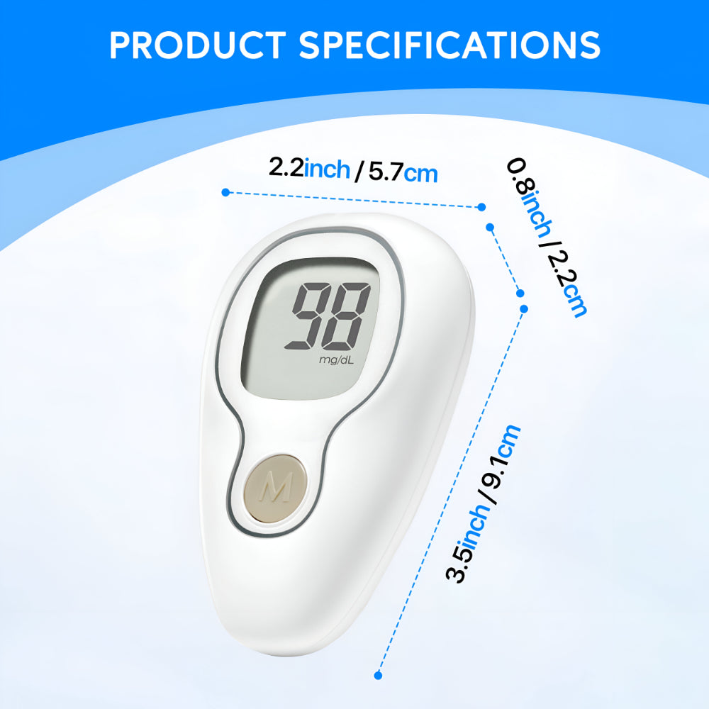 Digital Blood Glucose Monitor Kit – Complete Blood Sugar Meter Set