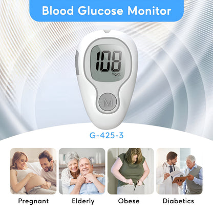 Digital Blood Glucose Monitor Kit – Complete Blood Sugar Meter Set