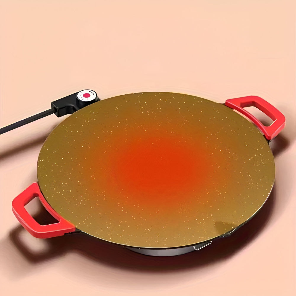 Cast Iron Grill Pan - Smokeless Indoor Griddle for Perfect Home Grilling
