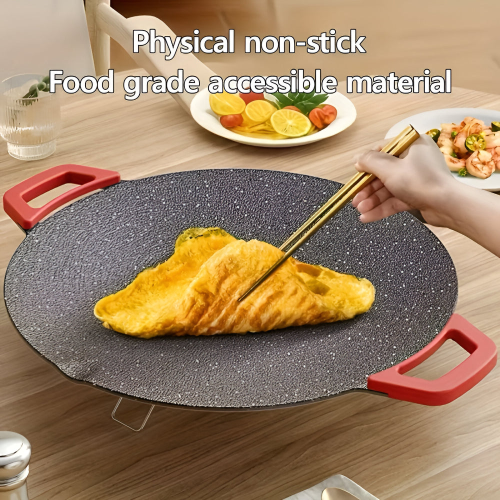 Cast Iron Grill Pan - Smokeless Indoor Griddle for Perfect Home Grilling