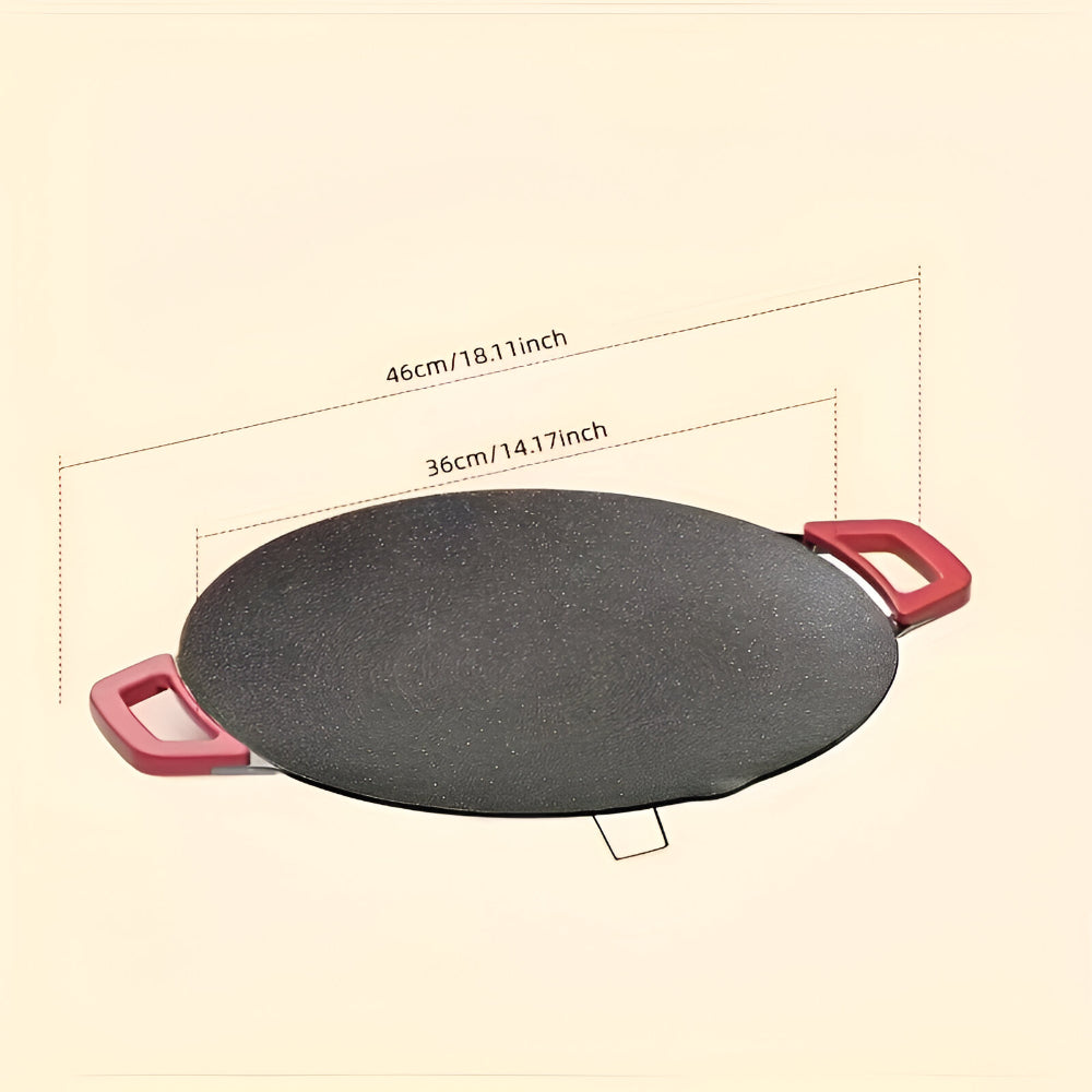 Cast Iron Grill Pan - Smokeless Indoor Griddle for Perfect Home Grilling