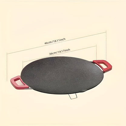 Cast Iron Grill Pan - Smokeless Indoor Griddle for Perfect Home Grilling