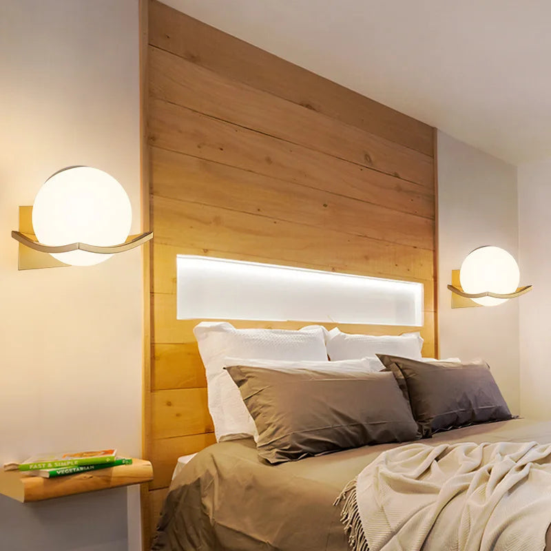 Makar Wall Light - Sleek Modern European Glass Globe